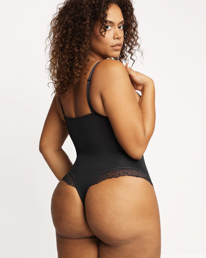 Sexy Lace Deep-V Neck Bodysuits