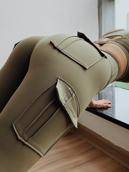 Stretch-fit Hip Leggings With Pockets Leggings