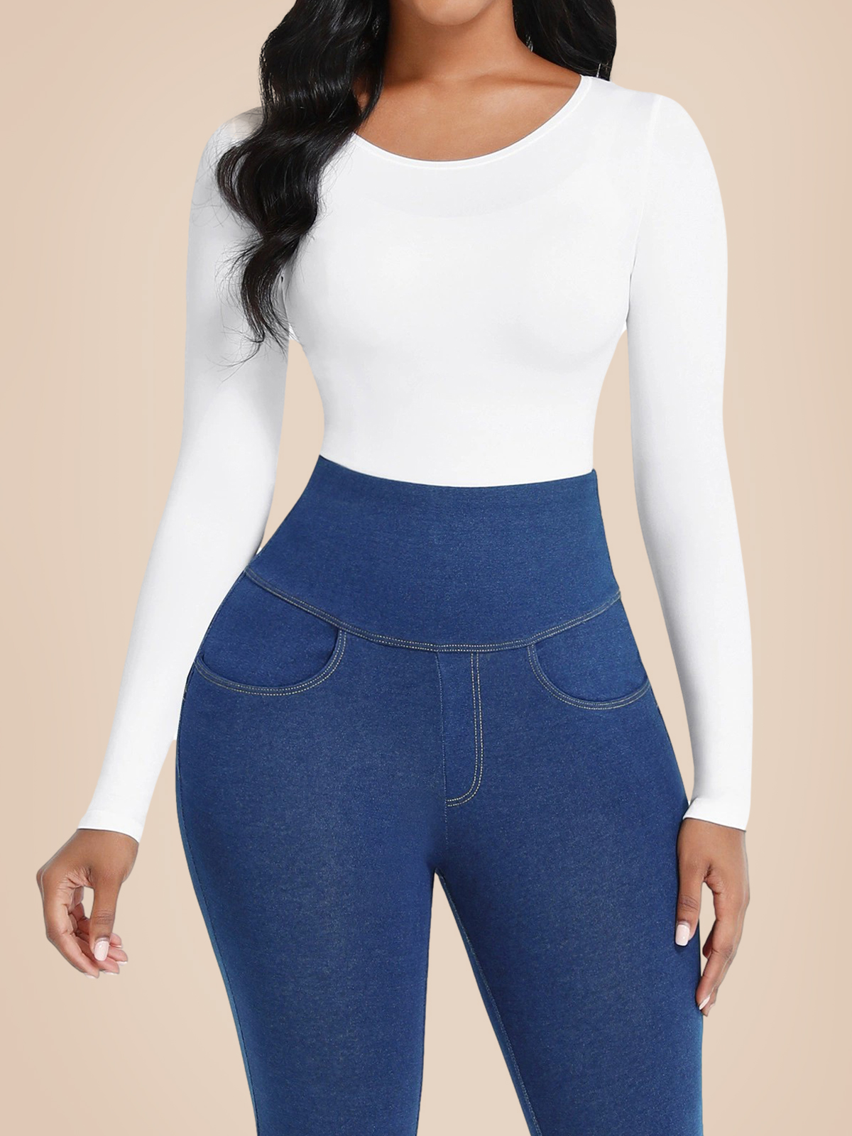 Tummy control butt lift bodysuit