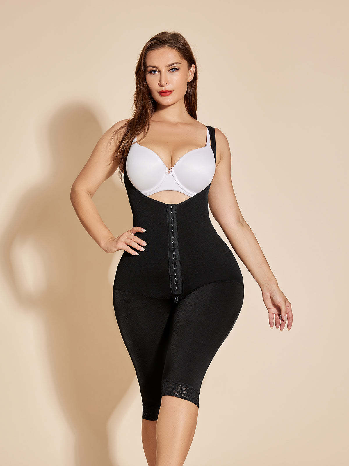 Fajas Colombianas Open Bust Body Shaper Butt Lifter Thigh Slimmer Shapewear