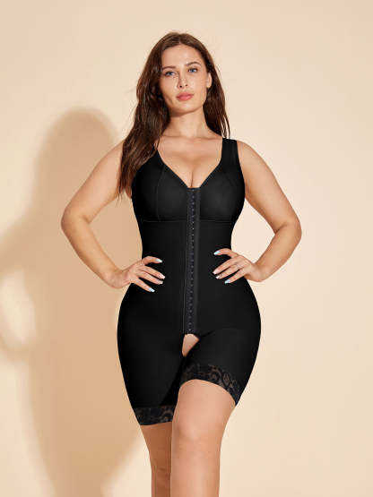 ChicCurve High Compression Garment Post-operative Shaping with Bra - Black