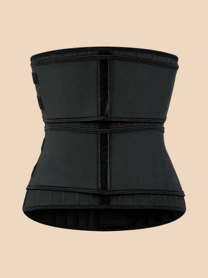 Corset Latex Buckle Waist Corset Belt Latex Rubber Straps Corset
