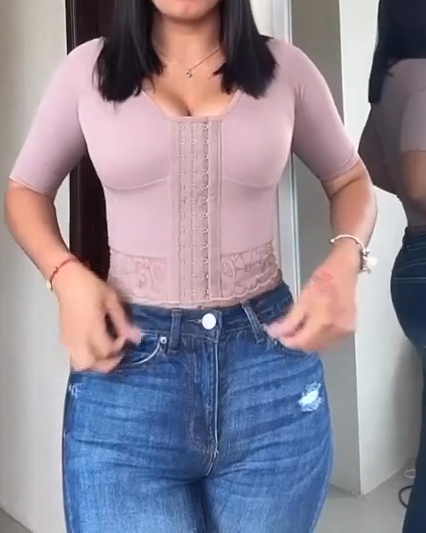 Post Surgical Control Shapewear Top with Sleeves