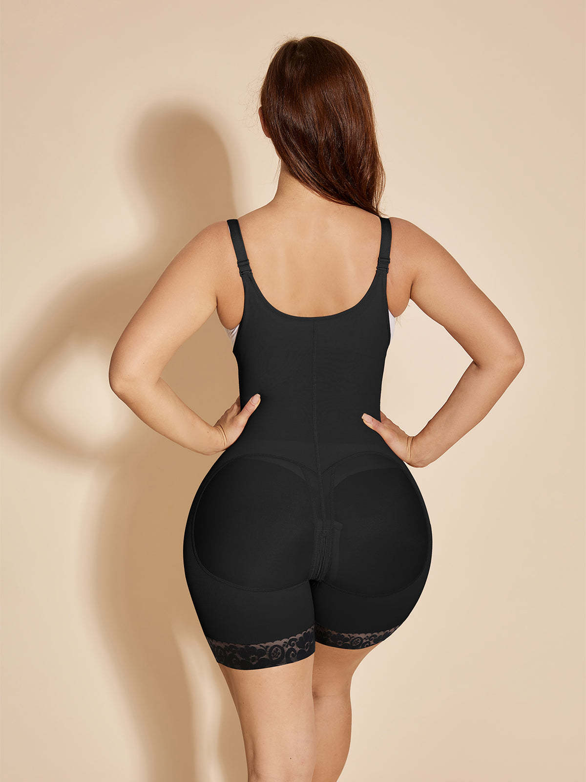 Fajas Colombianas Open Bust Body Shaper High Compression Shapewear Liposuction Compression Postpartum - Black