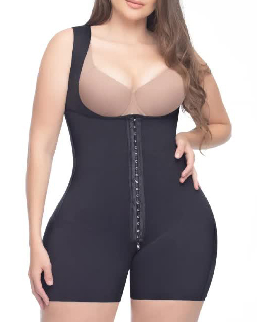 Extra Compression Tummy Control Zipper Shapewear-ChicCurve
