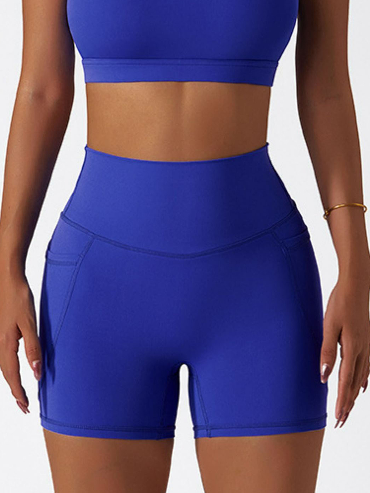 Quick-Dry Biker Shorts with Pockets