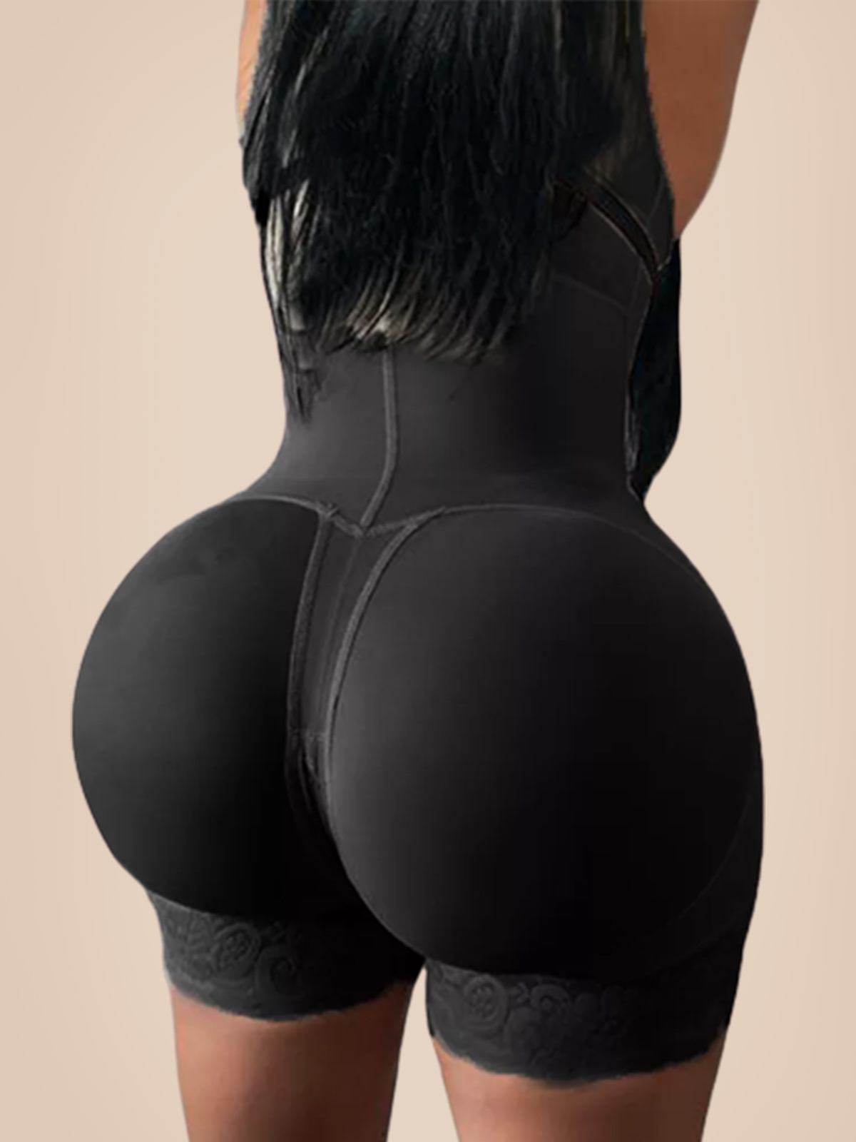 Post Partum and Post Surgical High Waist Flatten Abdomen 2 Rows Of Hooks For Compression Adjustment