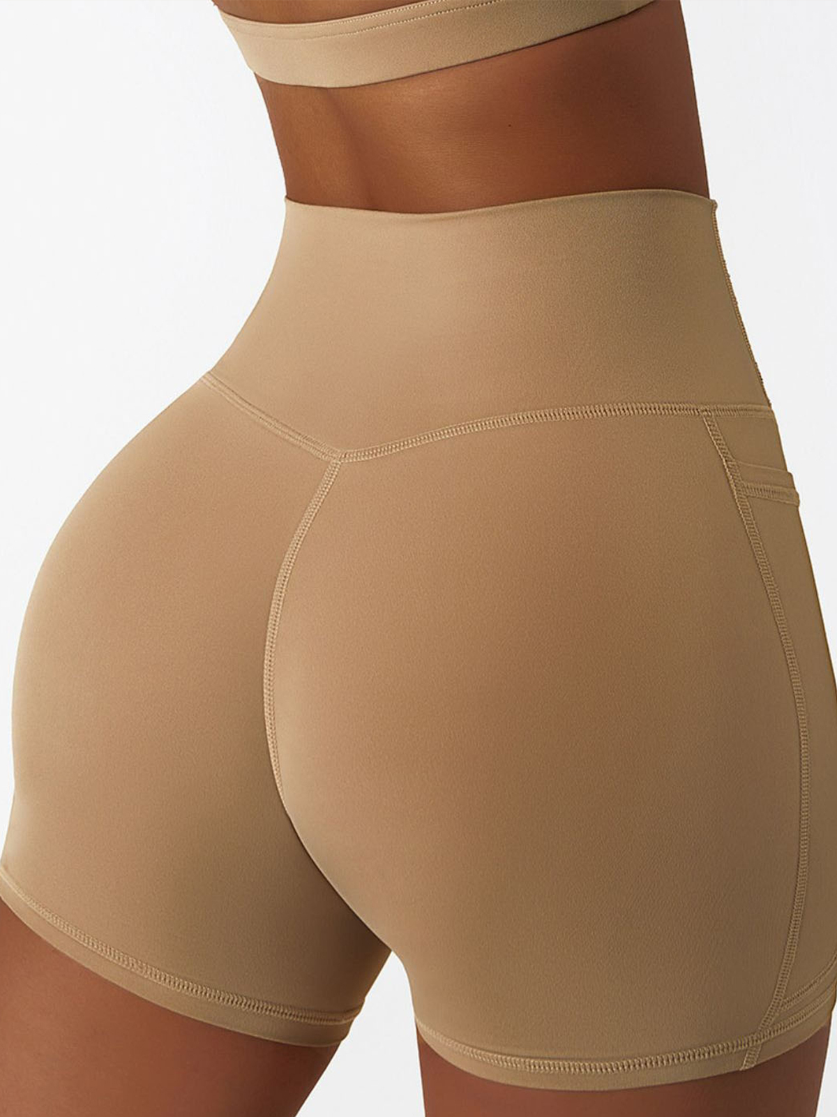 Quick-Dry Biker Shorts with Pockets