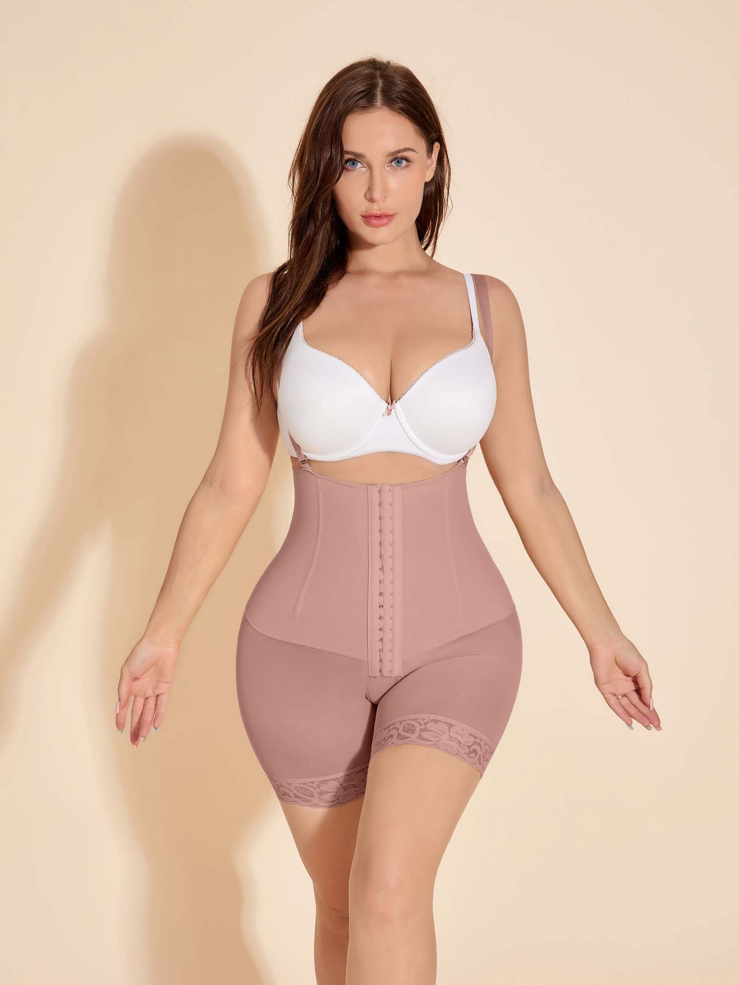 ChicCurve Open Bust Hook-Eye Hip Lift Shapewear 