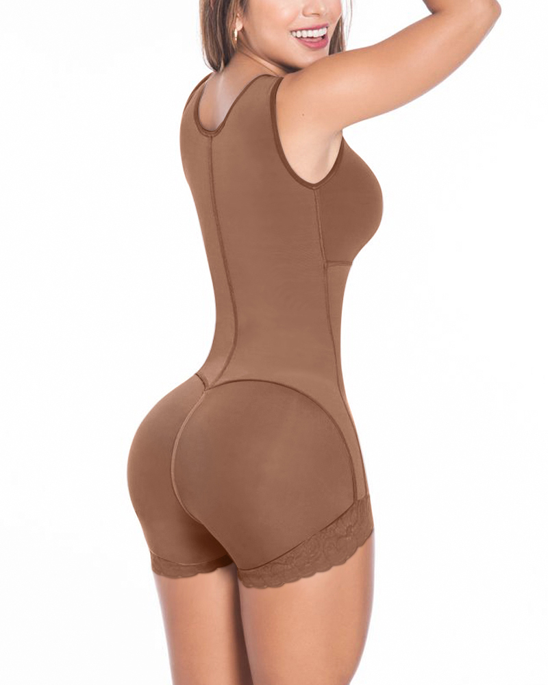 Woman Full Body Shapewear PostpartumTummy Control Shaper Slimming Fajas With Zipper