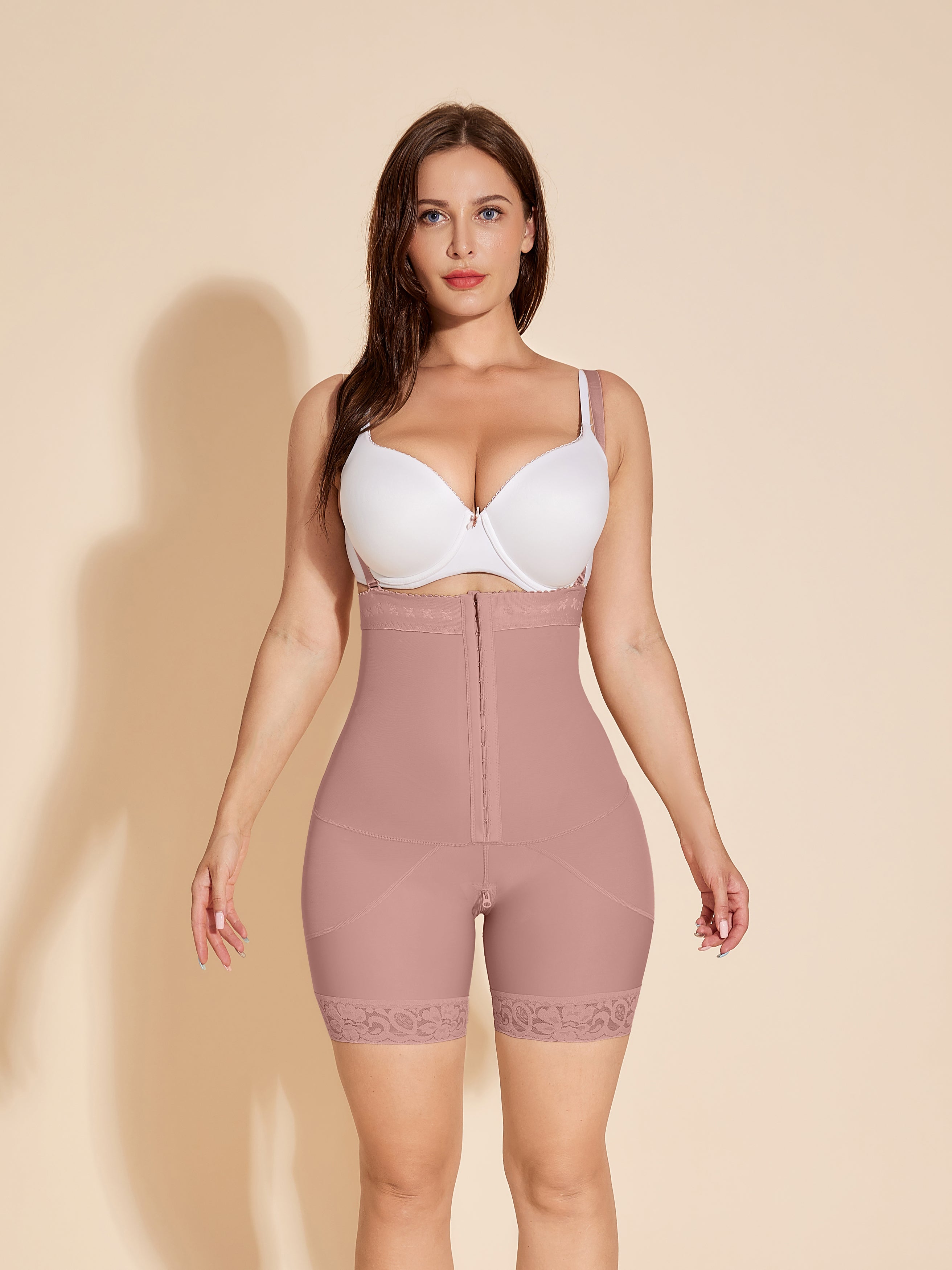 ChicCurve Women Shapewear Open Bust Tummy Control Bodysuit 