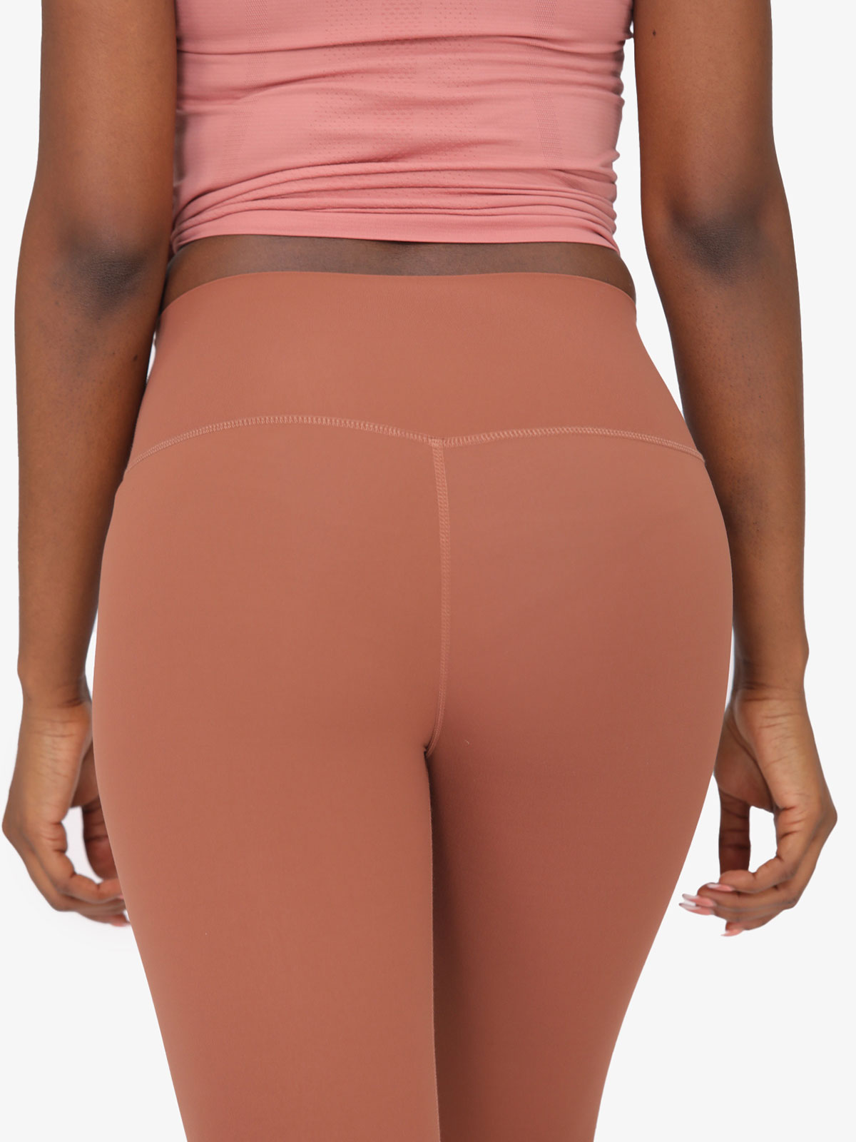 High Waist Nude Yoga Clothes Nine Points Sports Fitness Leggings