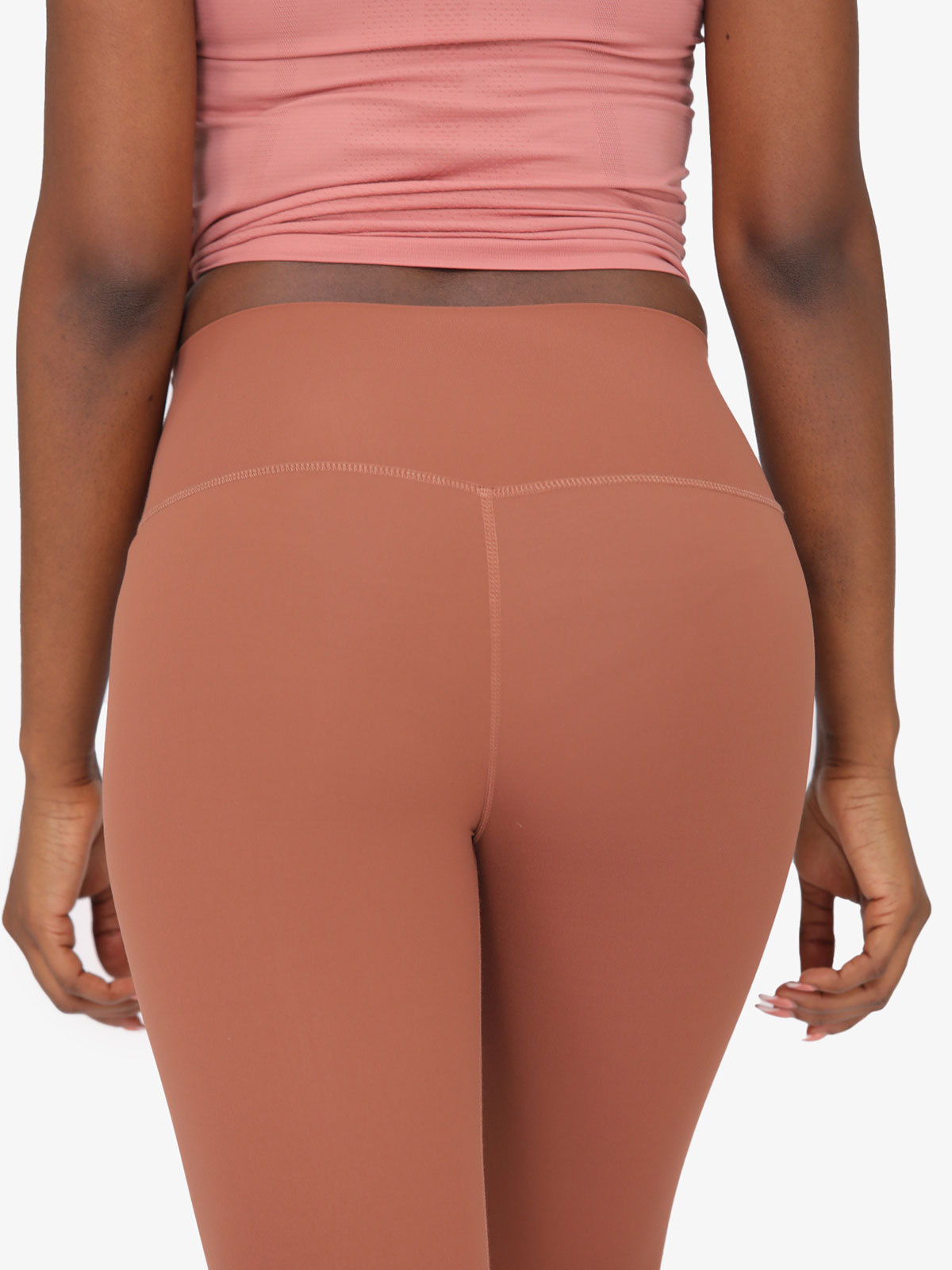 High Waist Nude Yoga Clothes Nine Points Sports Fitness Leggings