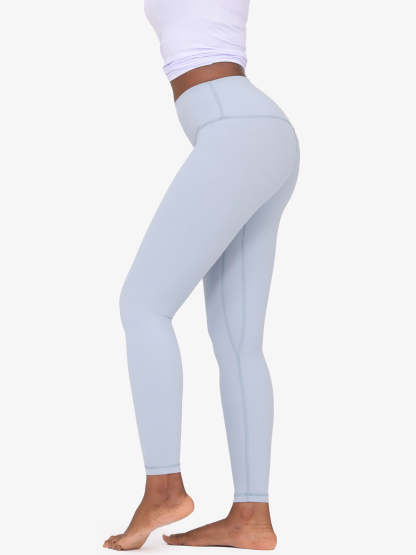 High Waist Nude Yoga Clothes Nine Points Sports Fitness Leggings