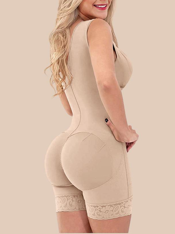 Compress Shapewear For Women HOOK AND EYE CLOSURE Adjustable Breast Support Tummy Control Bodysuit Bodyshaper