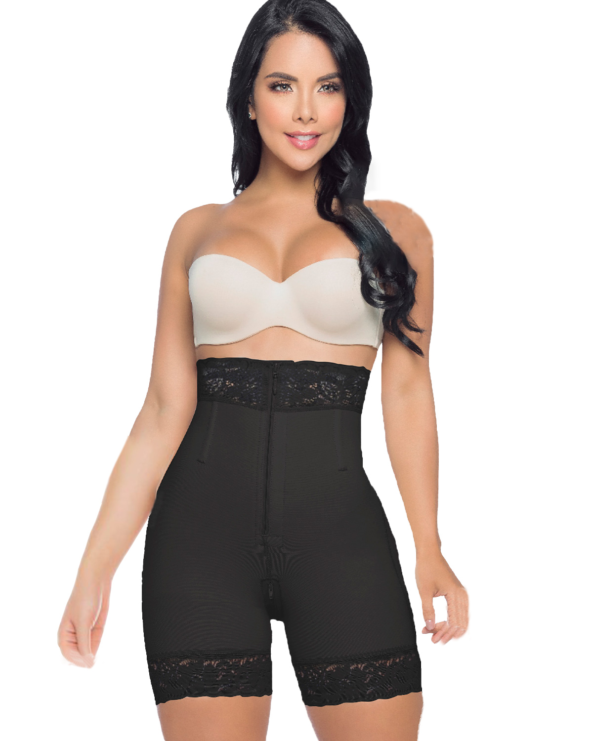Fajas Butt Lifter Shapewear Tummy Control Panties Crotch with Zipper