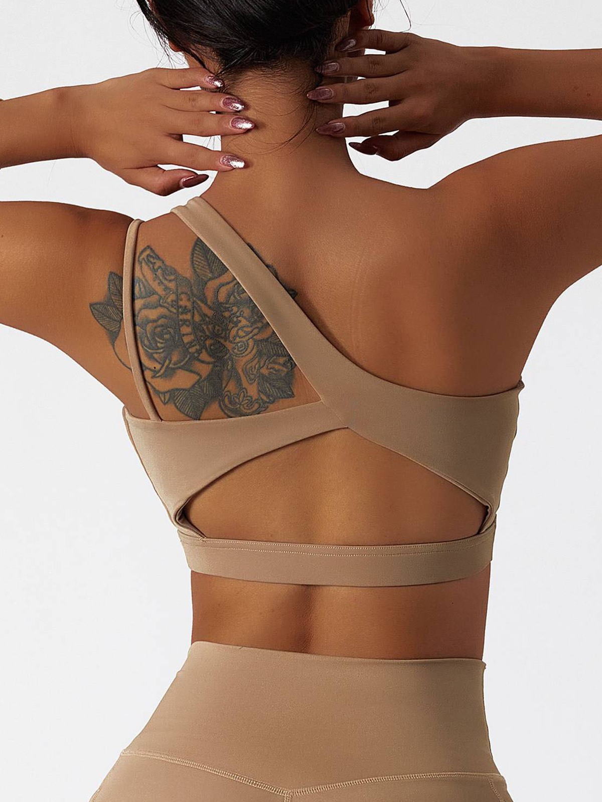 One Shoulder Asymmetrical Sports Bra