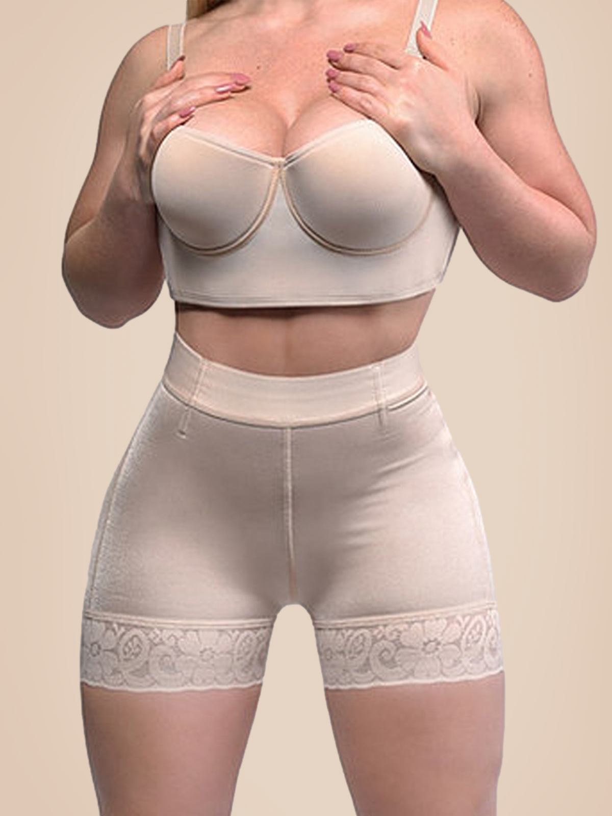 High Compression and Tail Lift Effect Breathable and Hypo-allergenic Fabric for Sensitive Skin