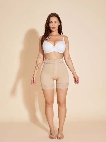 Butt Lifting Shorts for Women Tummy Control Booty Shorts - Tan