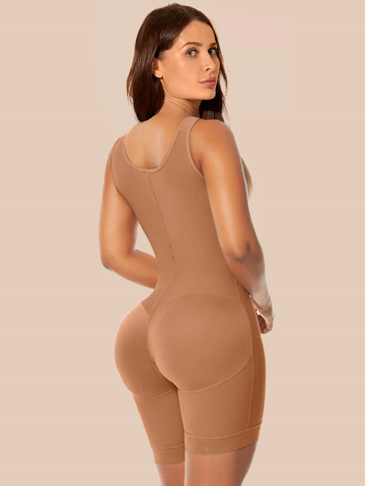 Women's Chest-Packed Body Shaper Postpartum Fajas Colombianas Ref 1018