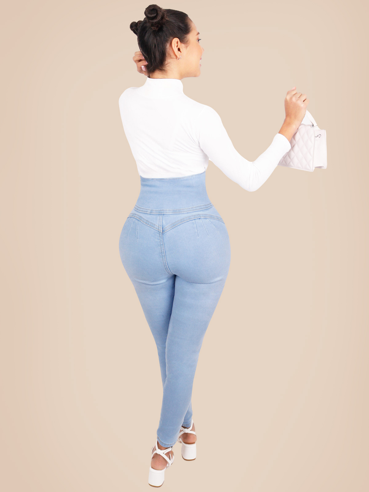 Women's Fashion High Waist Butt Lifter Curvy Jeans