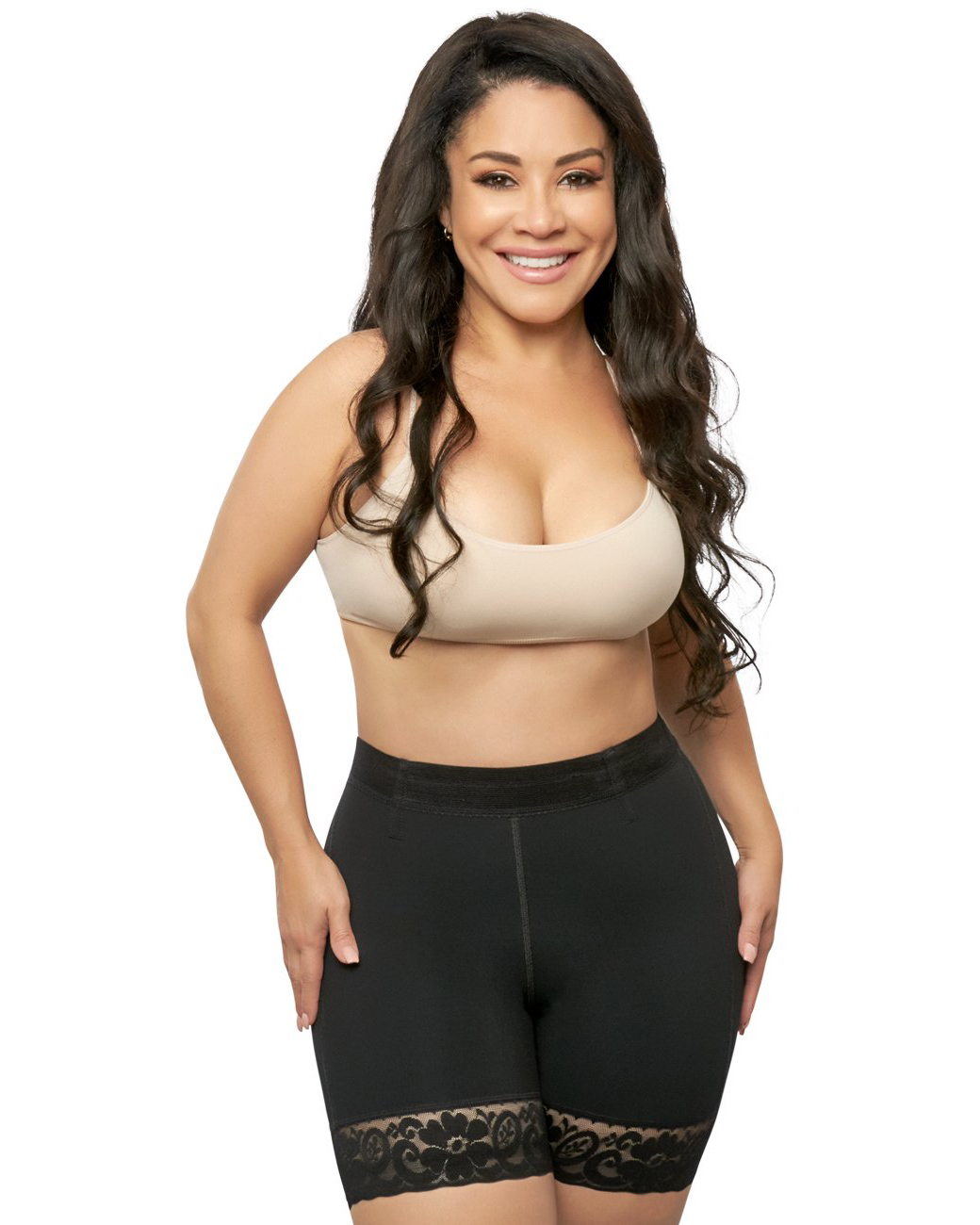 Women Flatten Abdomen High Waist Fajas Lace Elastic Mesh Fabric