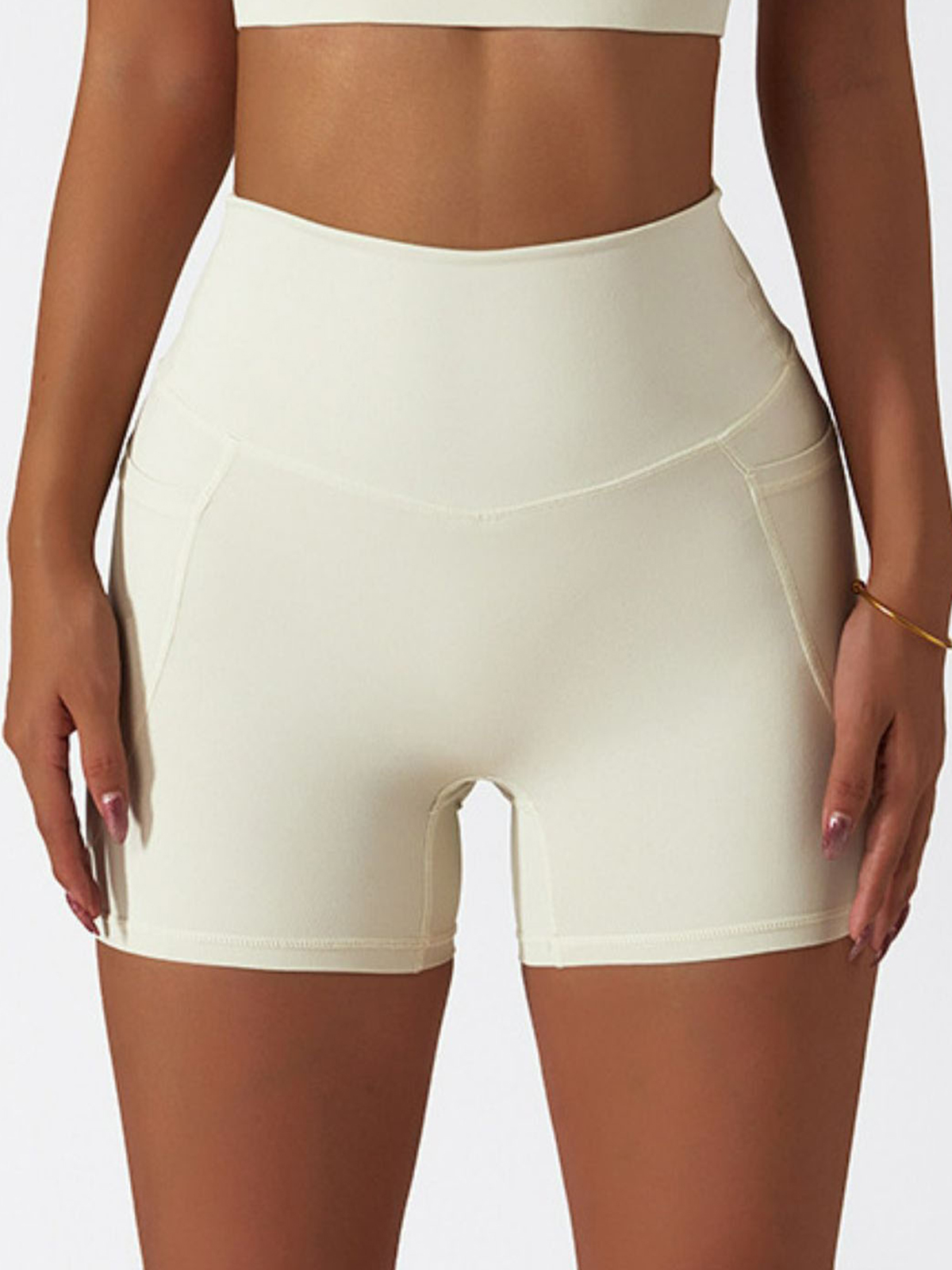 Quick-Dry Biker Shorts with Pockets