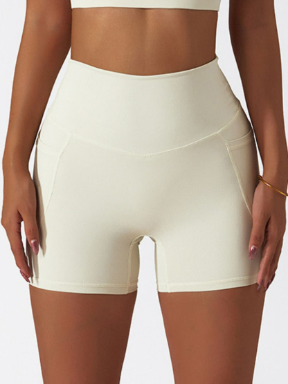 Quick-Dry Biker Shorts with Pockets