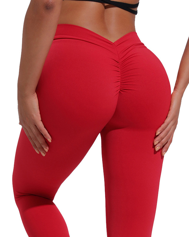 High-waisted Back V-shaped Hip Lift Yoga Pants Ref10064