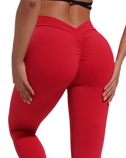 High-waisted Back V-shaped Hip Lift Yoga Pants Ref10064
