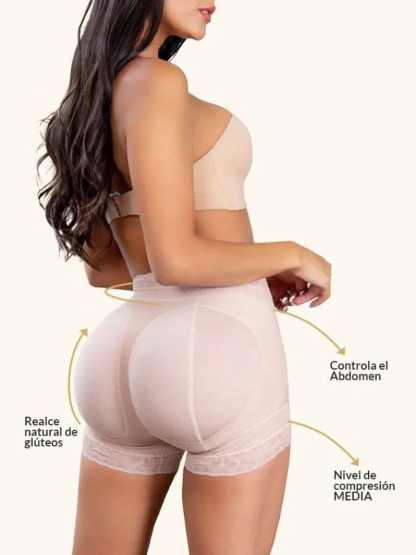 Butt Lifter Short At The Waist With Cheeky Rods