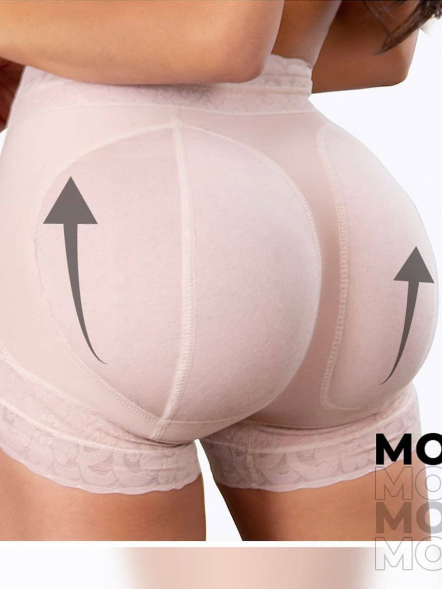 Butt Lifter Short At The Waist With Cheeky Rods