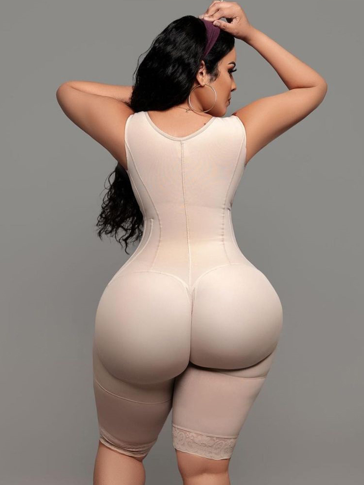 Compression Garment Tummy Control Fajas Adjustable Hook And Eye Front Closure Women Shapewear Post Liposuction