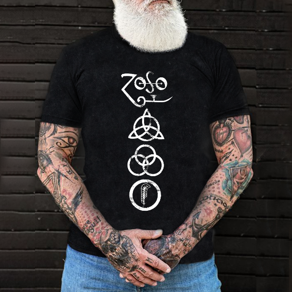 Zeppelin Symbol Men's Vintage T-Shirt