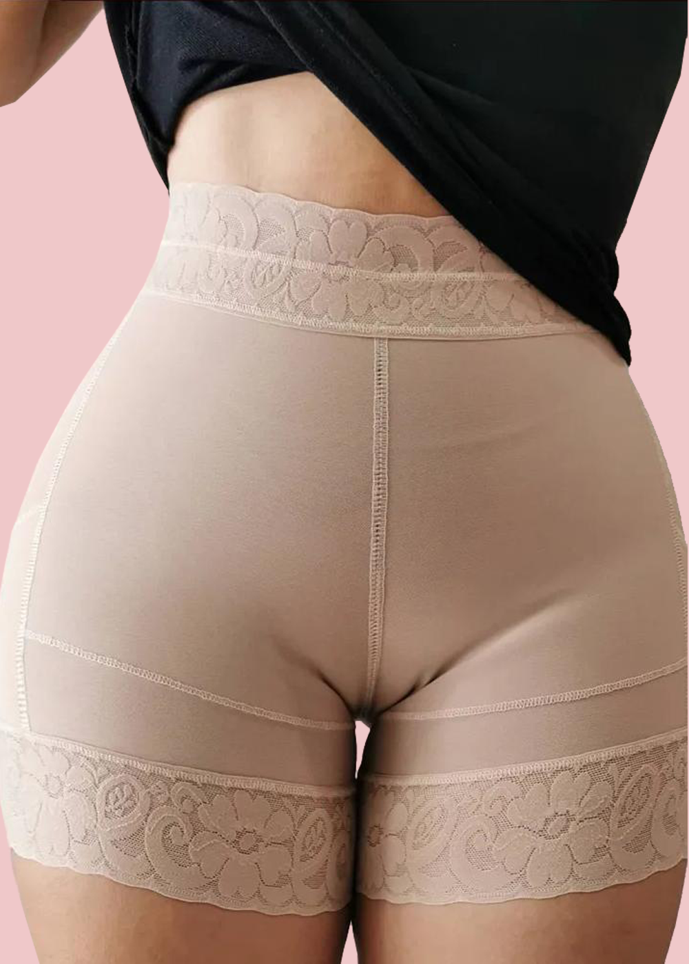 Postpartum Recovery Slimming Fajas Lace Butt Lifter 