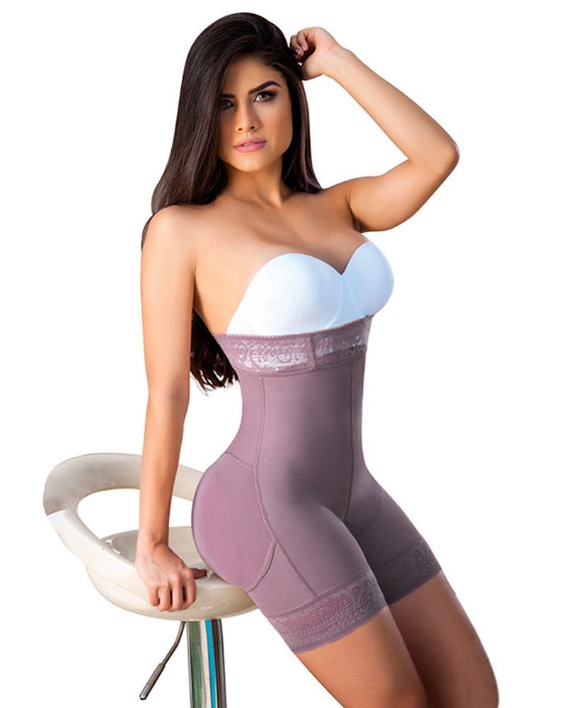 Women Butt Lifter (Crotch With Zipper) Seamless Slimming Shorts