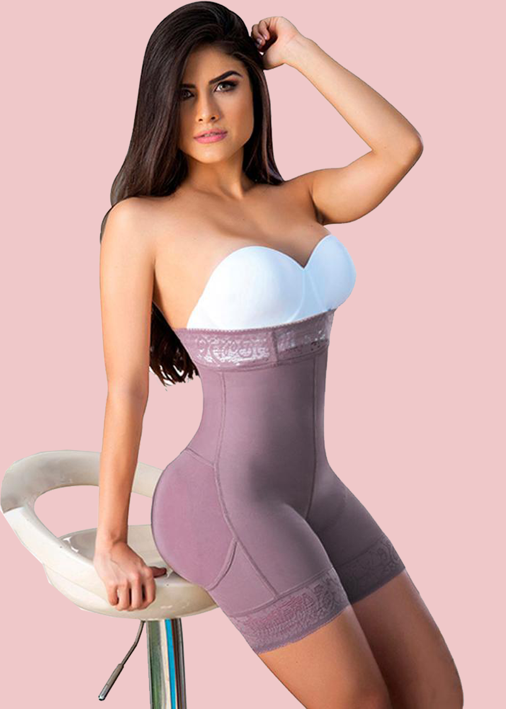 Women Butt Lifter (Crotch With Zipper) Seamless Slimming Shorts