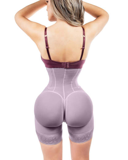Open Bust Tummy Control Fajas Adjustable Hook And Eye Front Closure Open Crotch Women Shapewear