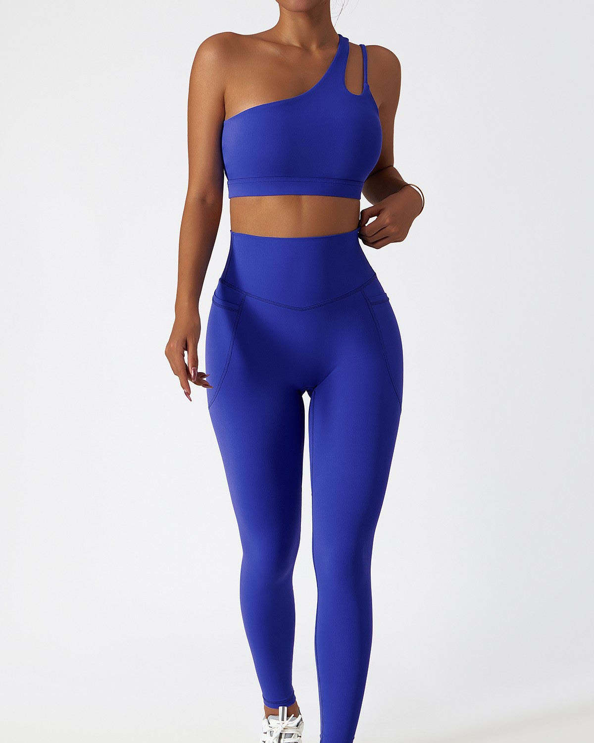 One Shoulder Asymmetrical Sports Bra