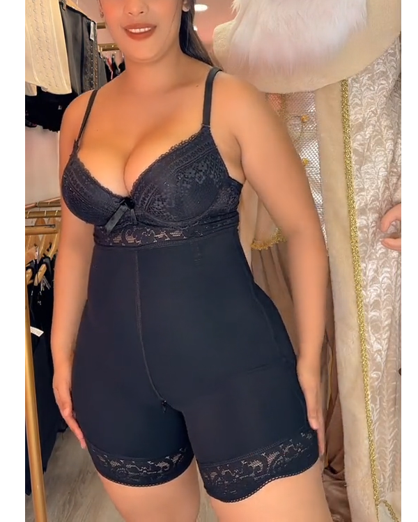 Women Butt Lifter (Crotch With Zipper) Seamless Slimming Shorts