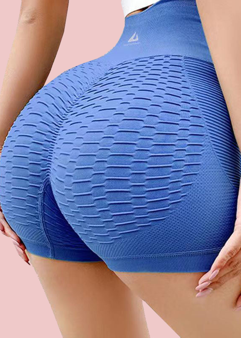 High waist peach buttocks tight yoga pants women's tight hip three-point shorts