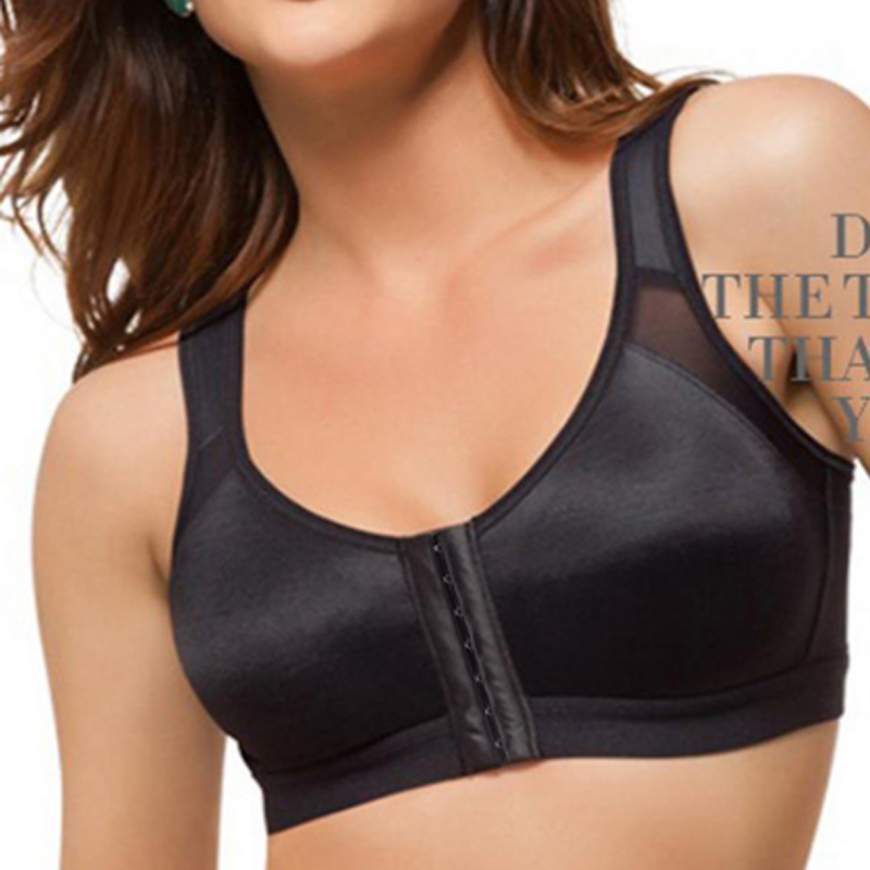 Women’s Front Closure Bra Post-Surgery Posture Corrector Shaper Push Up Tops with Adjustable Hook-eye