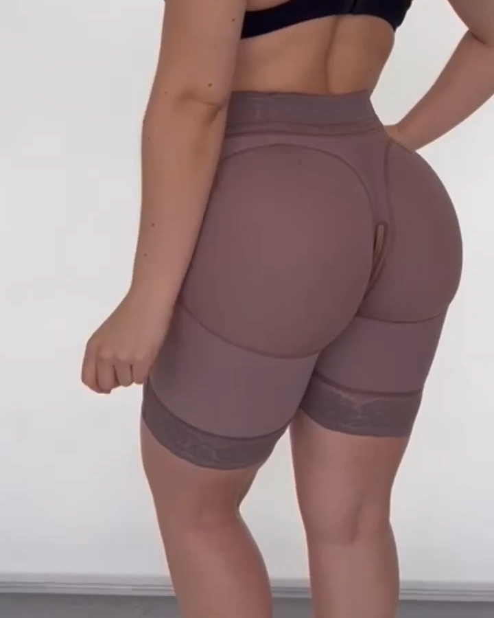High-waisted Tummy Control Hip-lifting Shorts