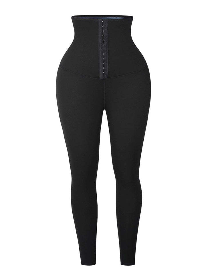LEGGINGS WITH BLUE NEOPRENE TUMMY CONTROL