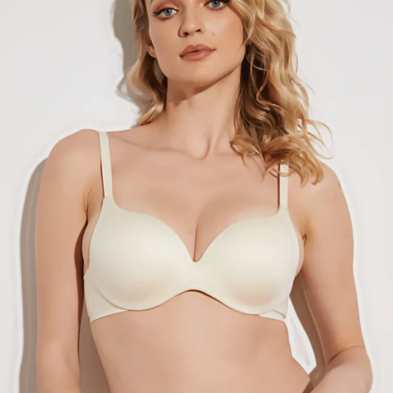 Super Padded T-Shirt Bra Add Two Cups Nude