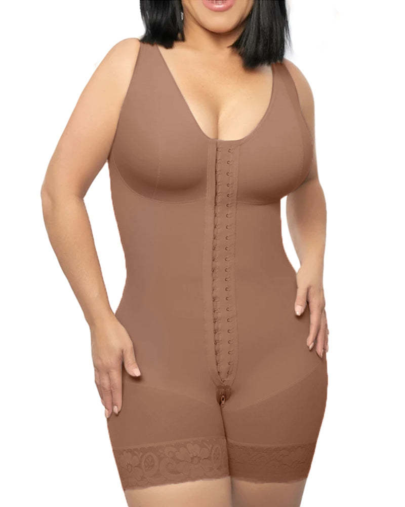 Sleeveless Postparto Post Surgery Compression Garment Control Abdomen Buttoned bodysuit Weight loss fitness