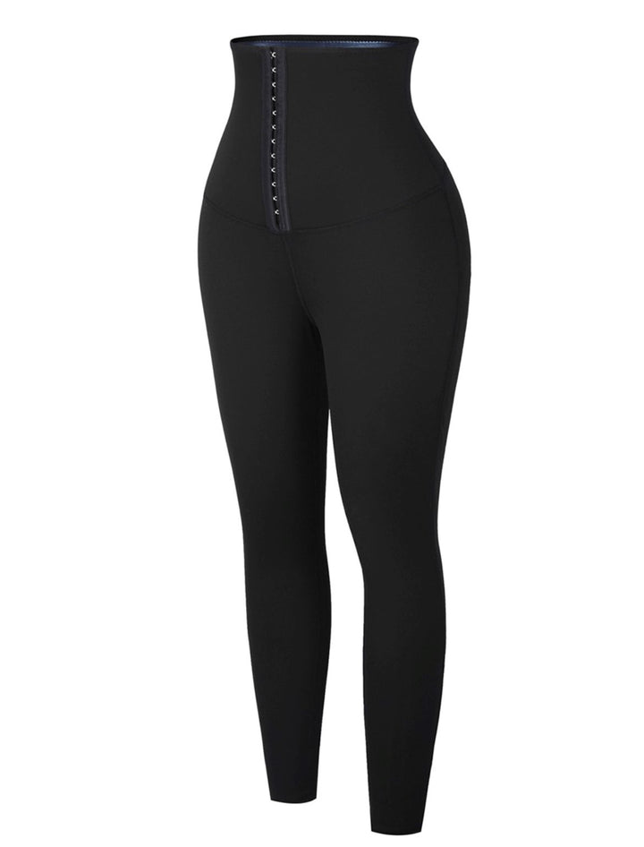 LEGGINGS WITH BLUE NEOPRENE TUMMY CONTROL