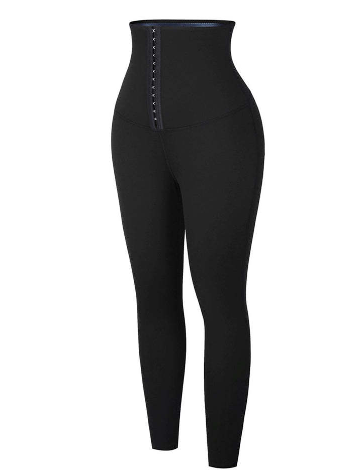 LEGGINGS WITH BLUE NEOPRENE TUMMY CONTROL