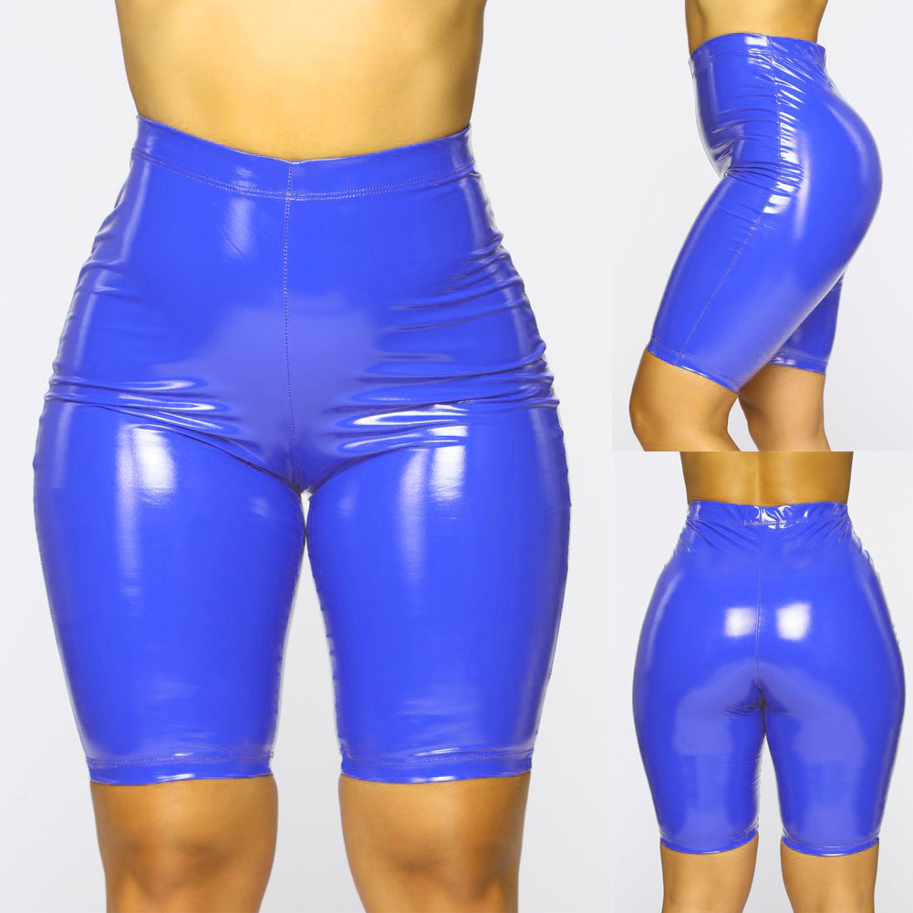 Thin PU Shorts For Outer Wear