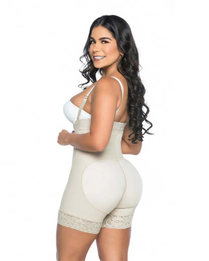 Faja tipo short strapless